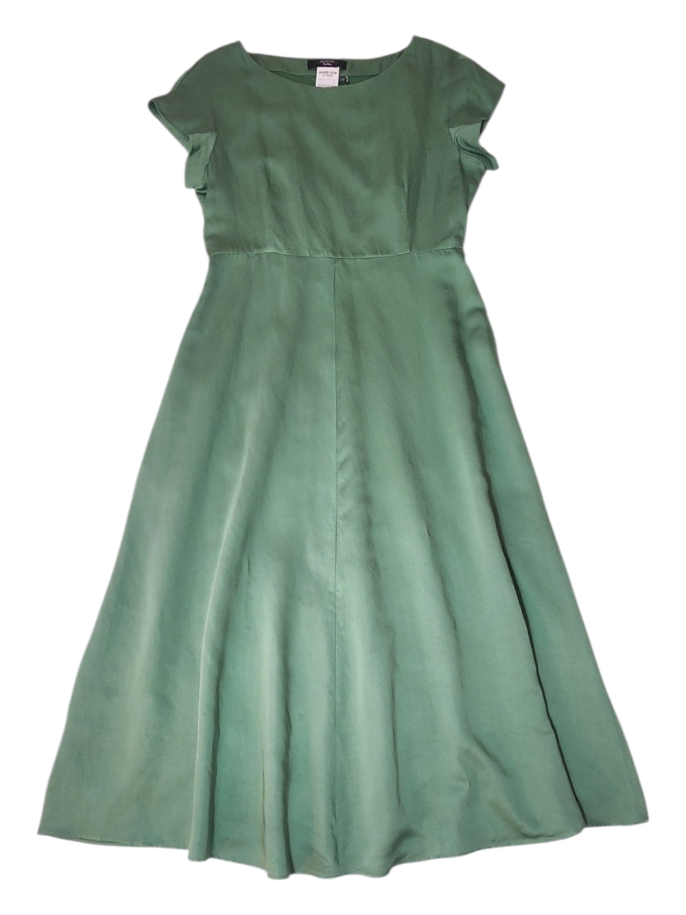 Weekend Max Mara GHIGLIA Dress Green Linen Blend A-Line NWT